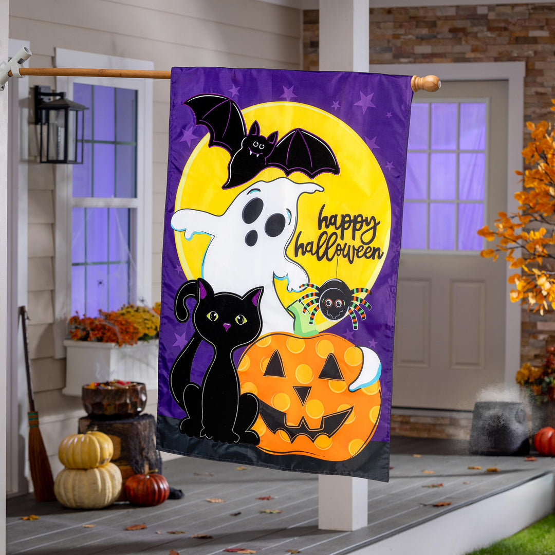 Halloween Friends 2 Sided Banner heartlandflags