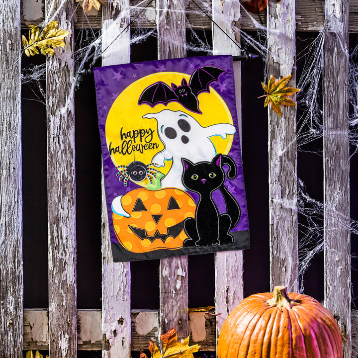 Halloween Friends 2 Sided Garden Flag heartlandflags