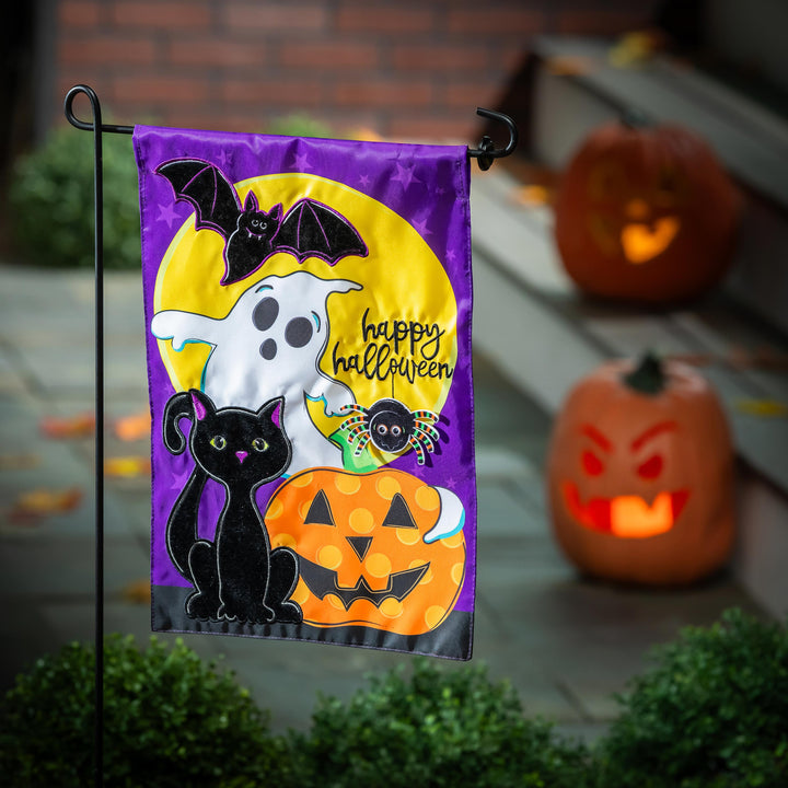 Halloween Friends 2 Sided Garden Flag heartlandflags