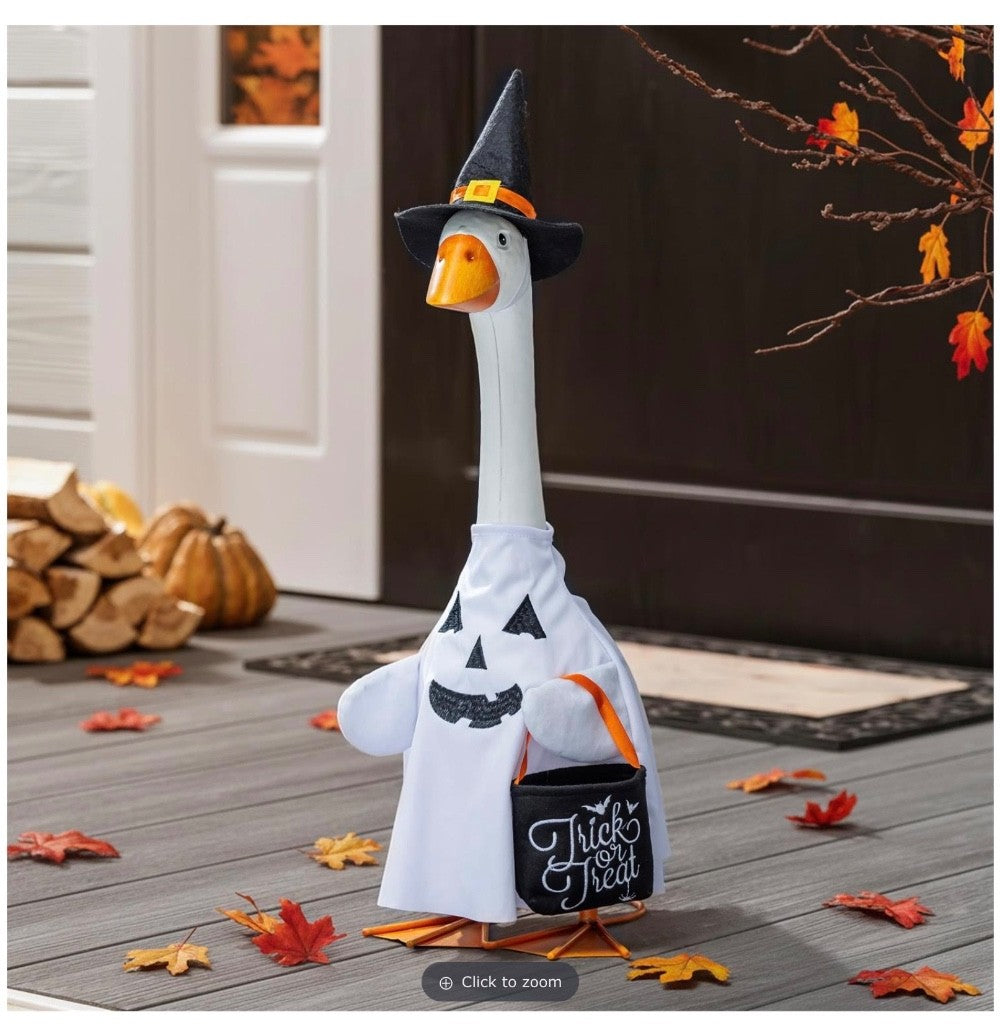 Halloween Ghost Porch Goose Outfit heartlandflags