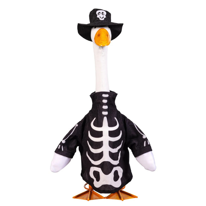 Halloween Glow-in-the-Dark Skeleton Porch Goose Outfit heartlandflags