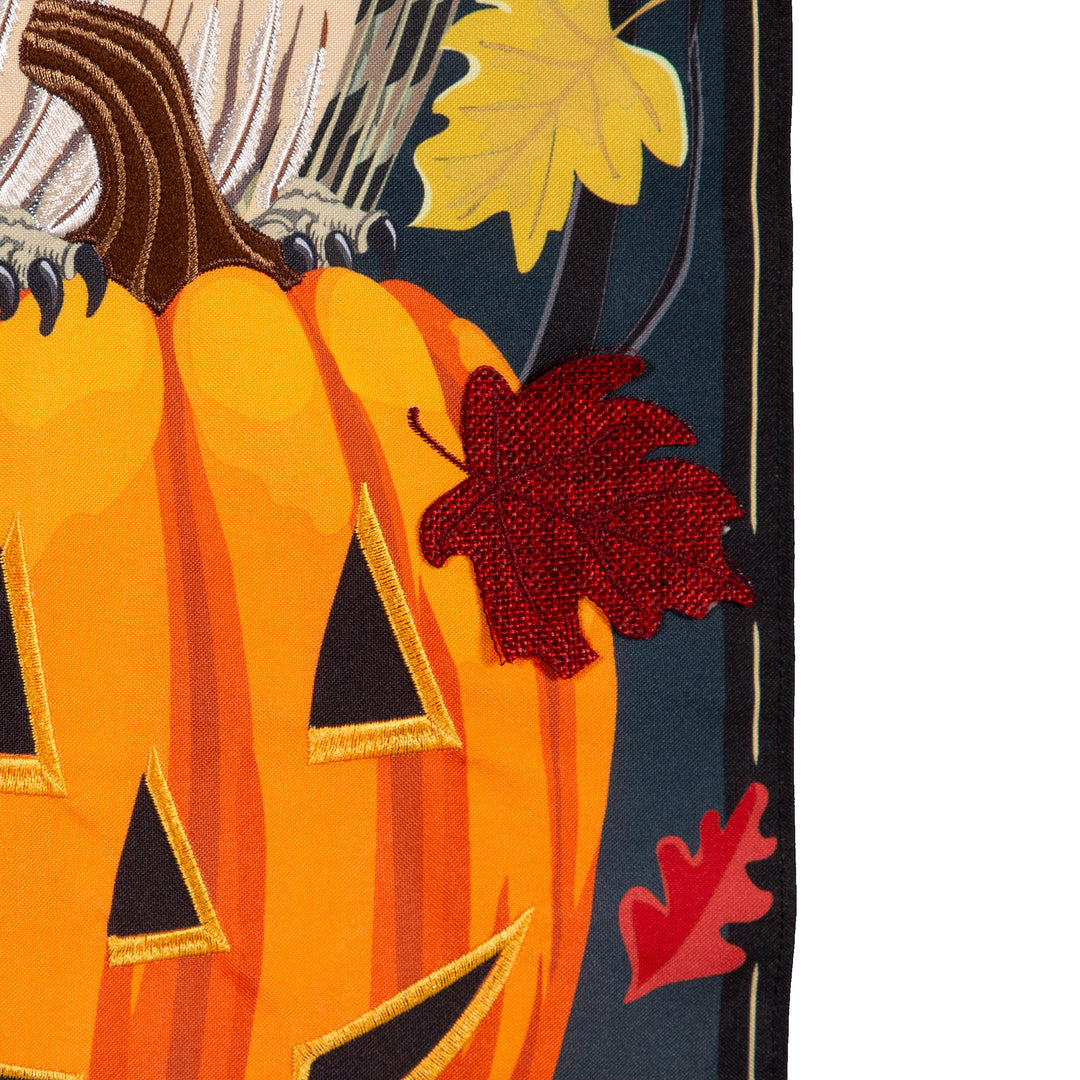Halloween Night Owl 2 Sided Long Garden Flag heartlandflags