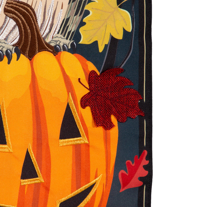 Halloween Night Owl 2 Sided Long Garden Flag heartlandflags