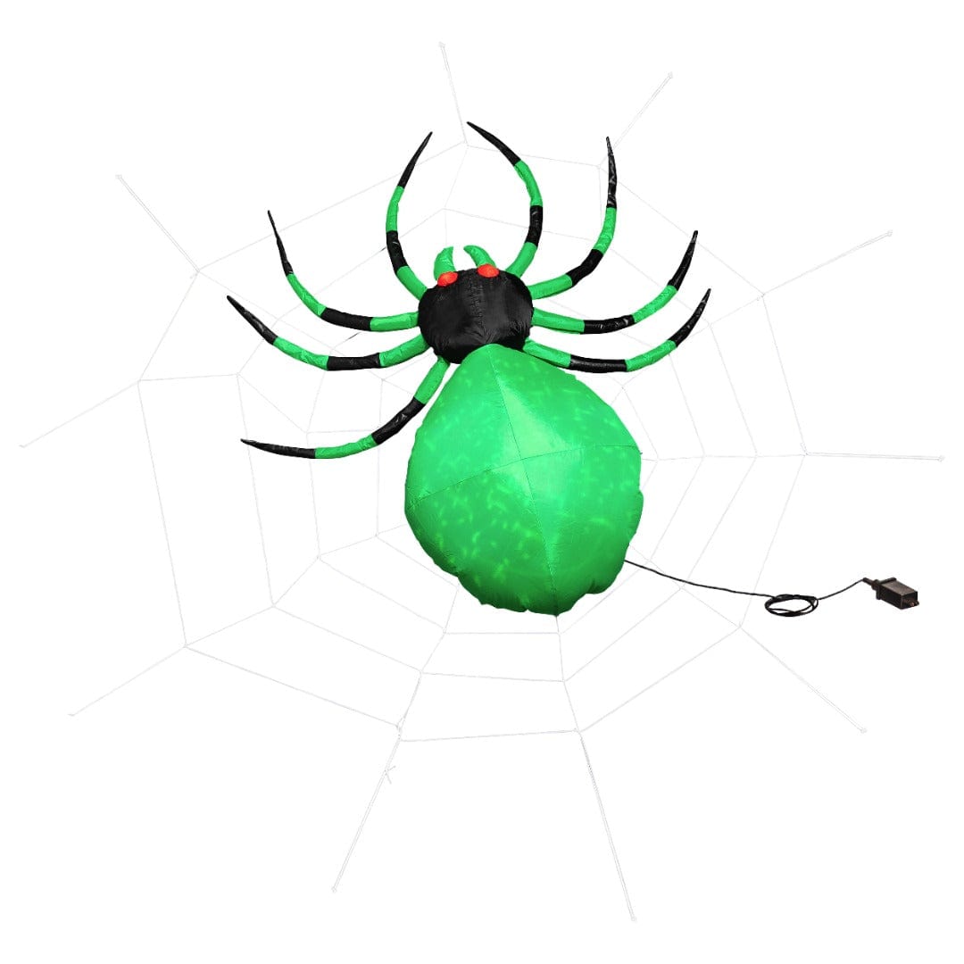 Halloween Spider With Web Inflatable 5 Feet Tall heartlandflags