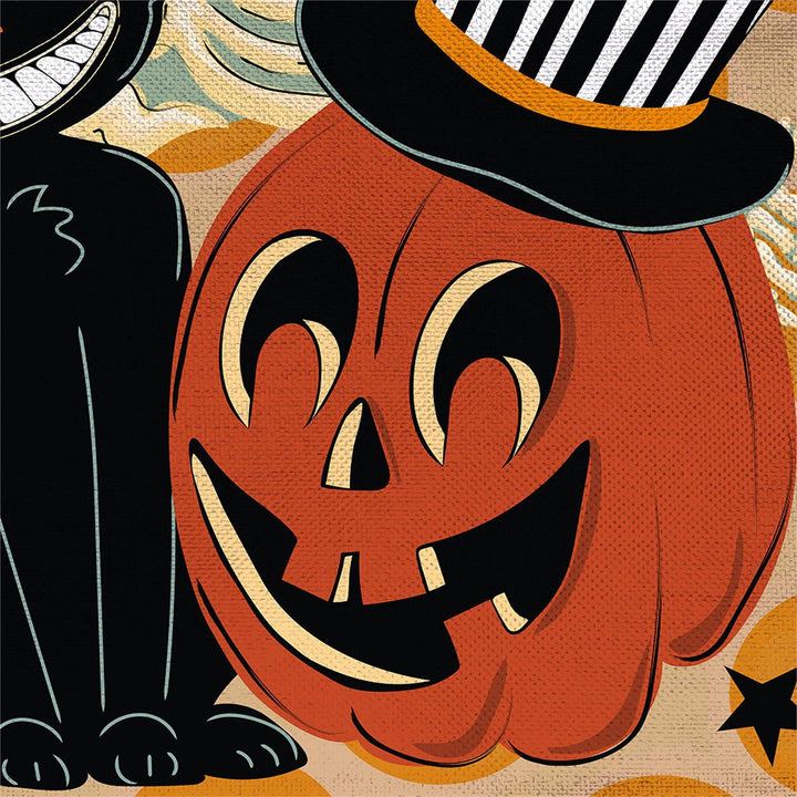 Halloween Trio 2 Sided Banner Burlap heartlandflags