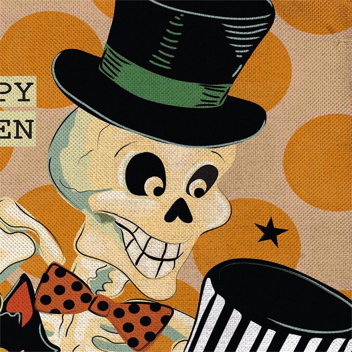 Halloween Trio 2-Sided Burlap Garden Flag heartlandflags
