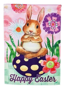 Happy Easter Bunny 2 Sided Garden Flag heartlandflags