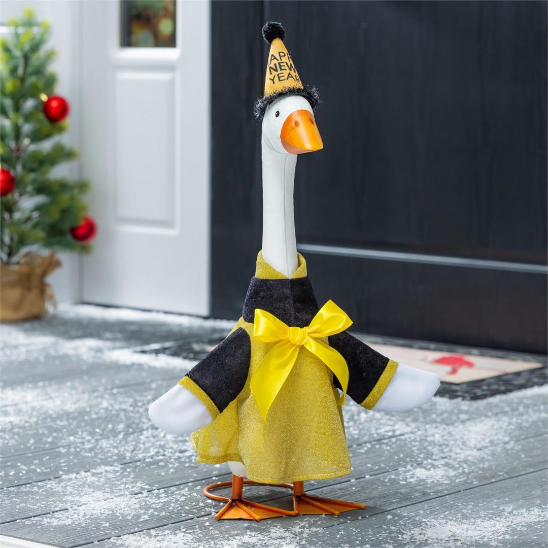 Happy New Year Dress Porch Goose Outfit heartlandflags