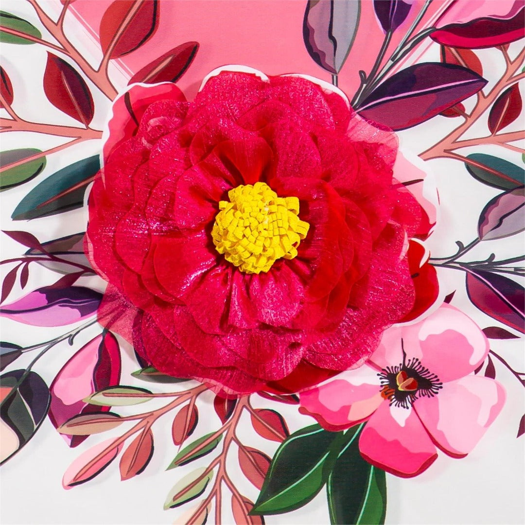 Happy Valentine's Day Heart and Floral 2 Sided Garden Flag heartlandflags