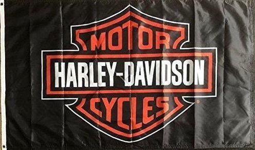 Harley Davidson 2.5x4 Flag 2 Sided heartlandflags