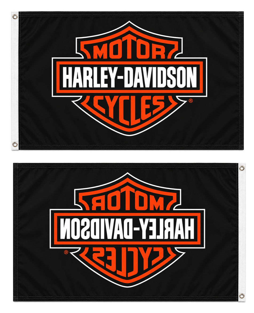 Harley Davidson 3x5 Black Flag heartlandflags