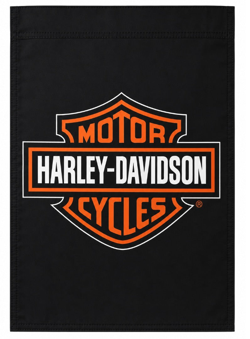 Harley Davidson Banner 2 Sided Black House Flag heartlandflags