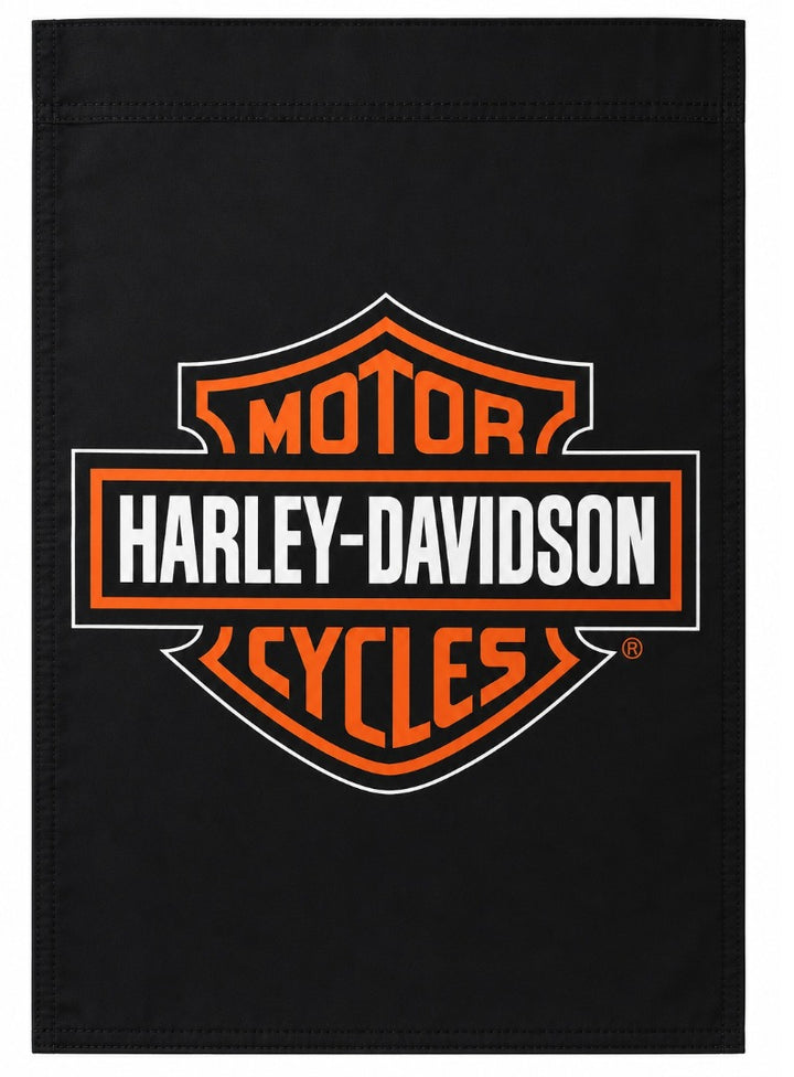 Harley Davidson Banner 2 Sided Black House Flag heartlandflags