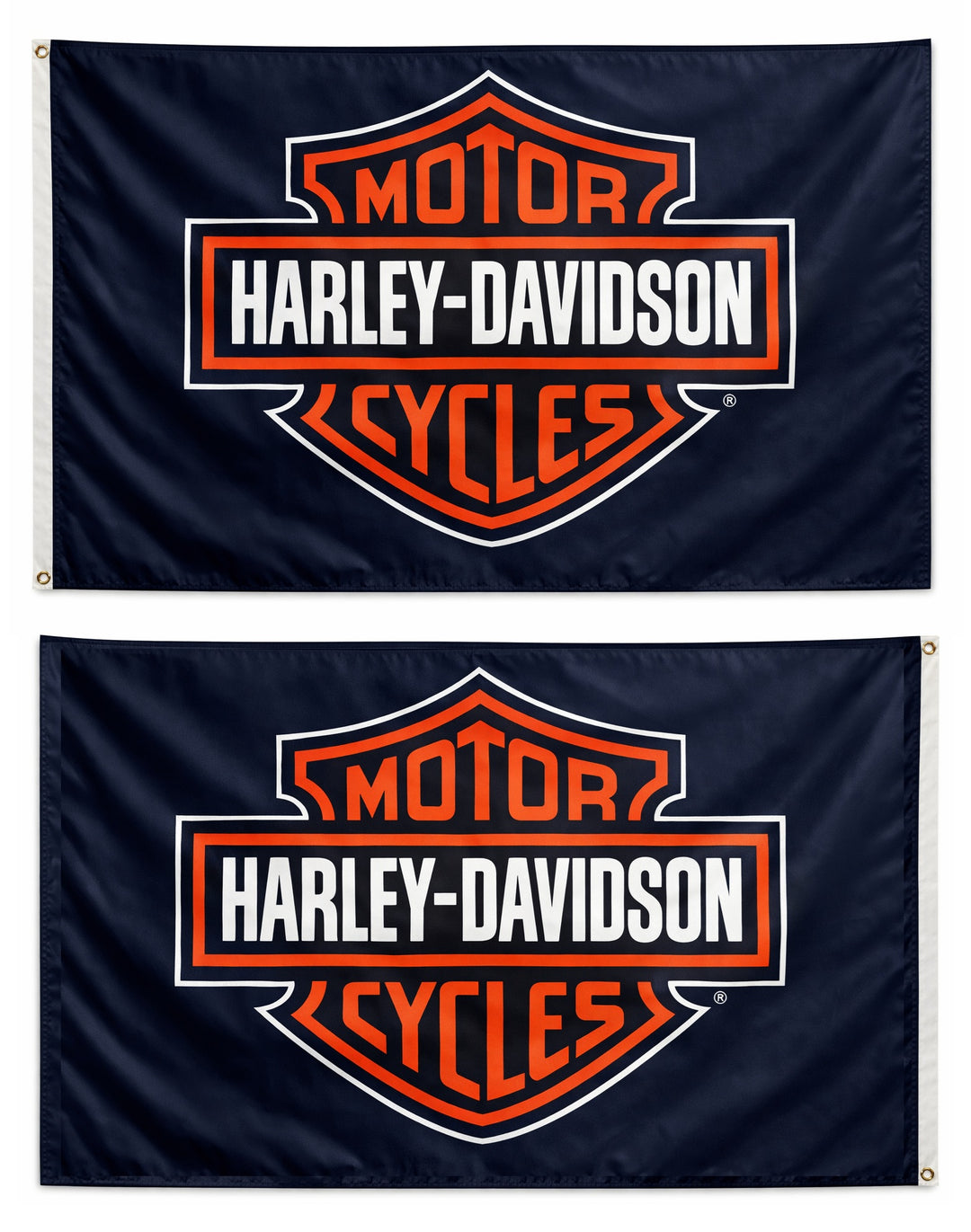 Harley Davidson Flag Black 2 Sided or Single Sided heartlandflags