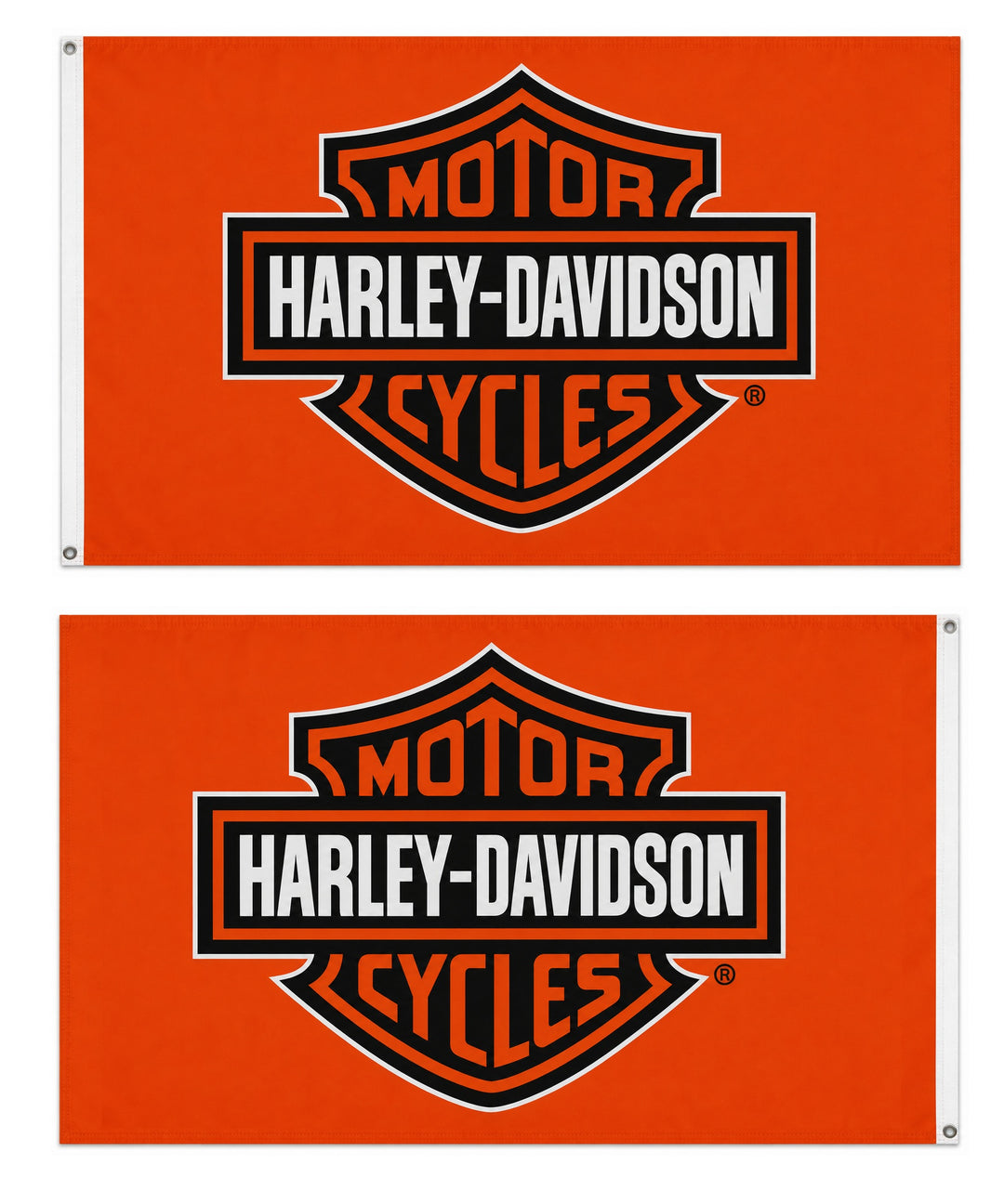 Harley Davidson 2 Sided Orange 3x5 Flag