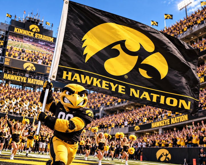 Hawkeye Nation 2 Sided 3x5 Flag heartlandflags