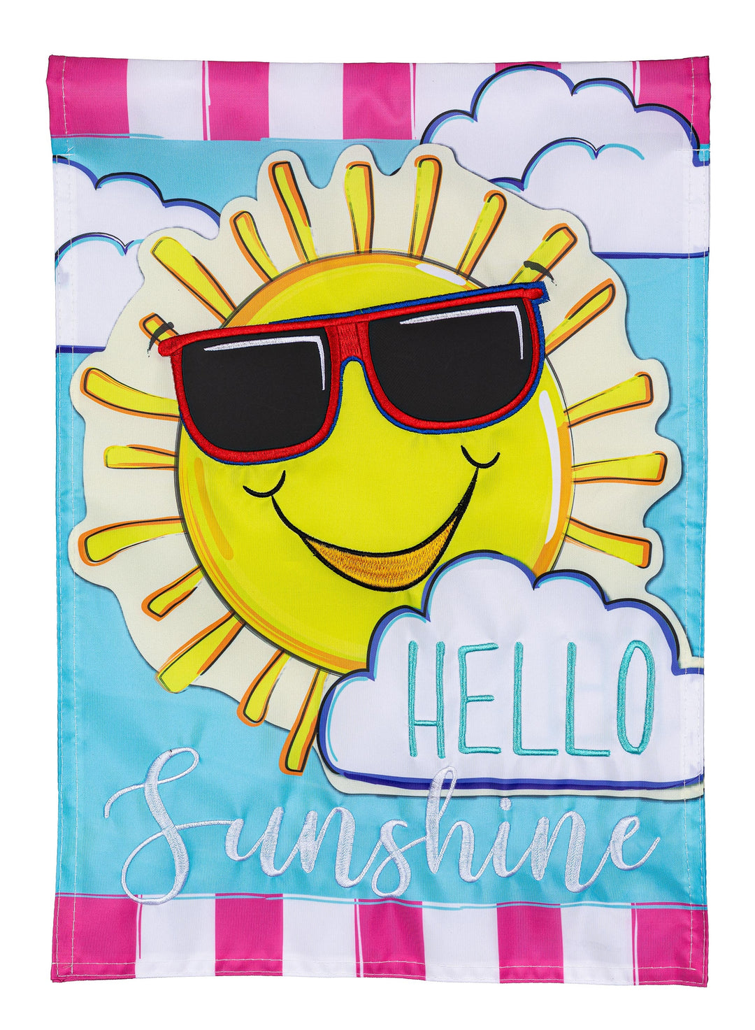 Hello Sunshine 2 Sided Garden Flag heartlandflags