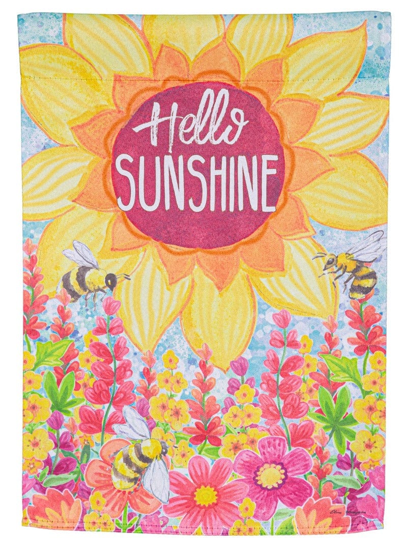 Hello Sunshine Garden Flag 2 Sided heartlandflags