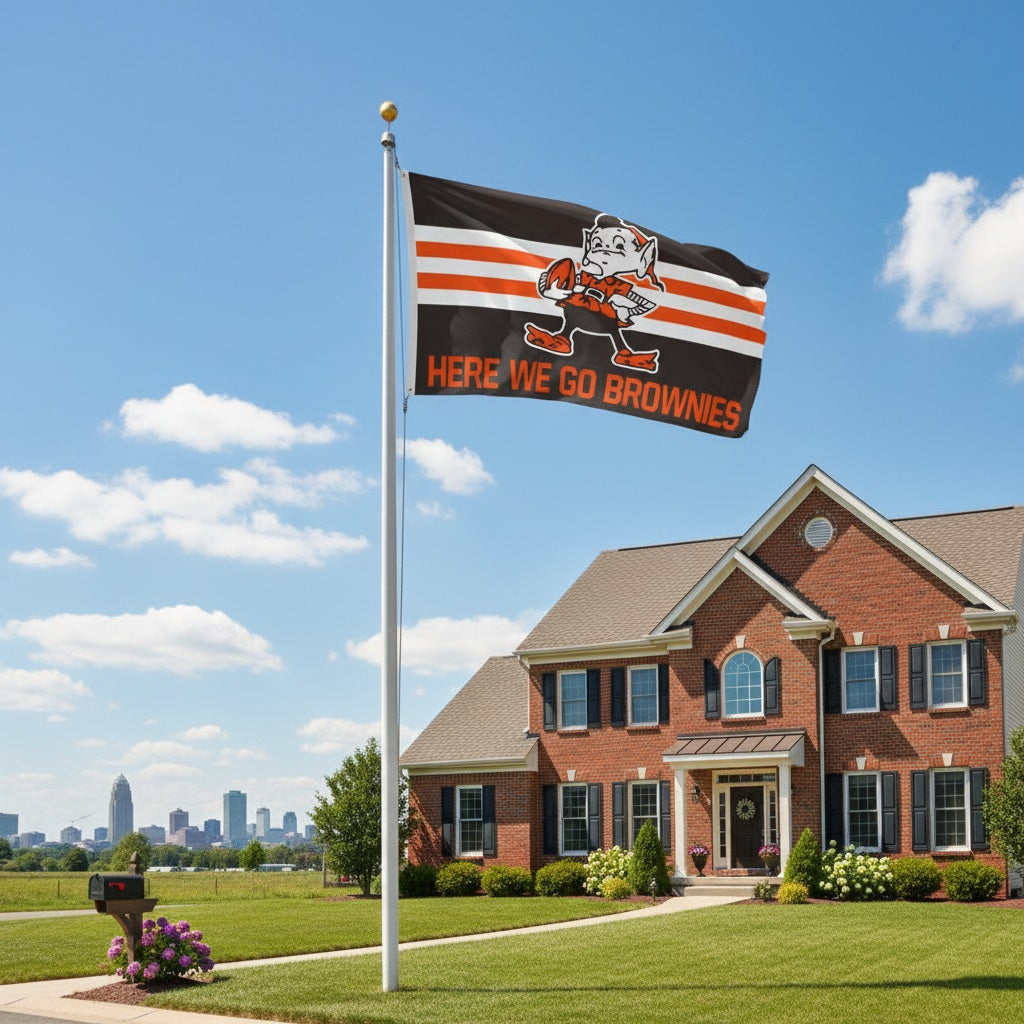 Here We Go Brownies 3x5 Flag heartlandflags
