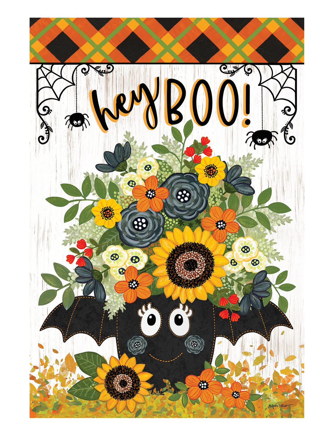 Hey Boo 2 Sided Garden Flag heartlandflags