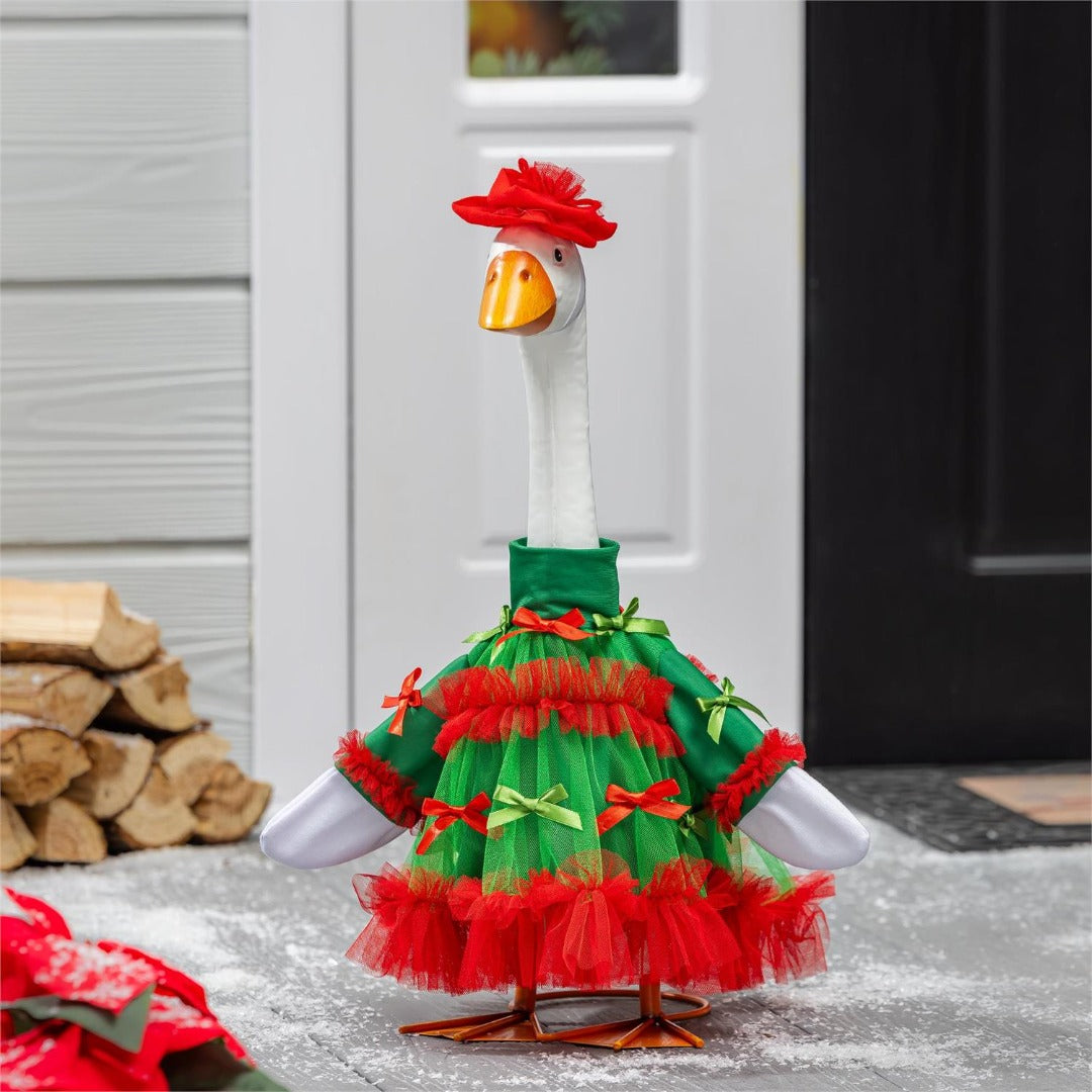 Holiday Bows Dress Porch Goose Outfit heartlandflags