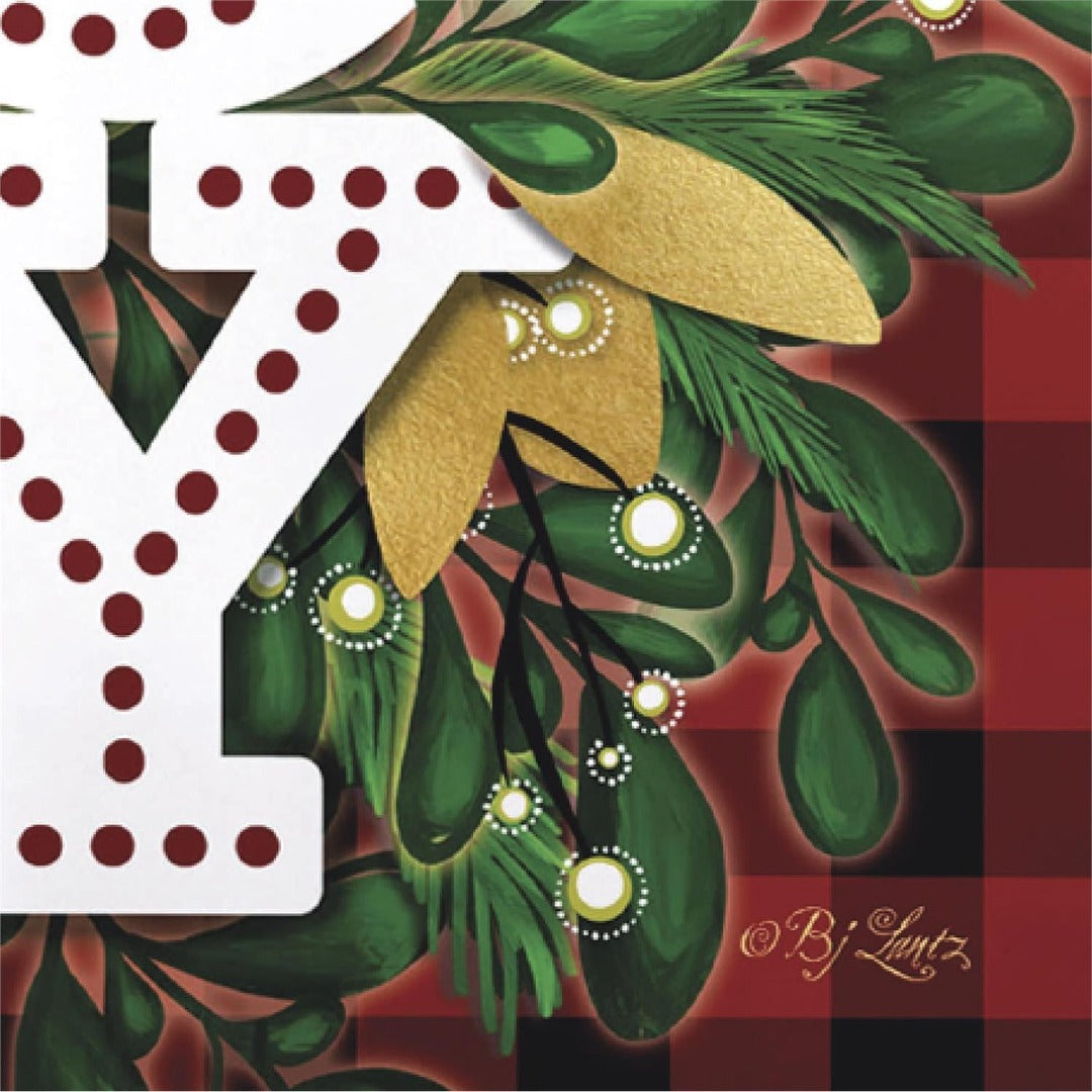 Holiday Joy 2 Sided Christmas Garden Flag heartlandflags
