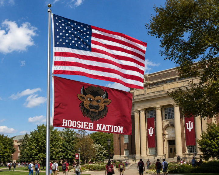 Hoosier Nation 3x5 Flag heartlandflags