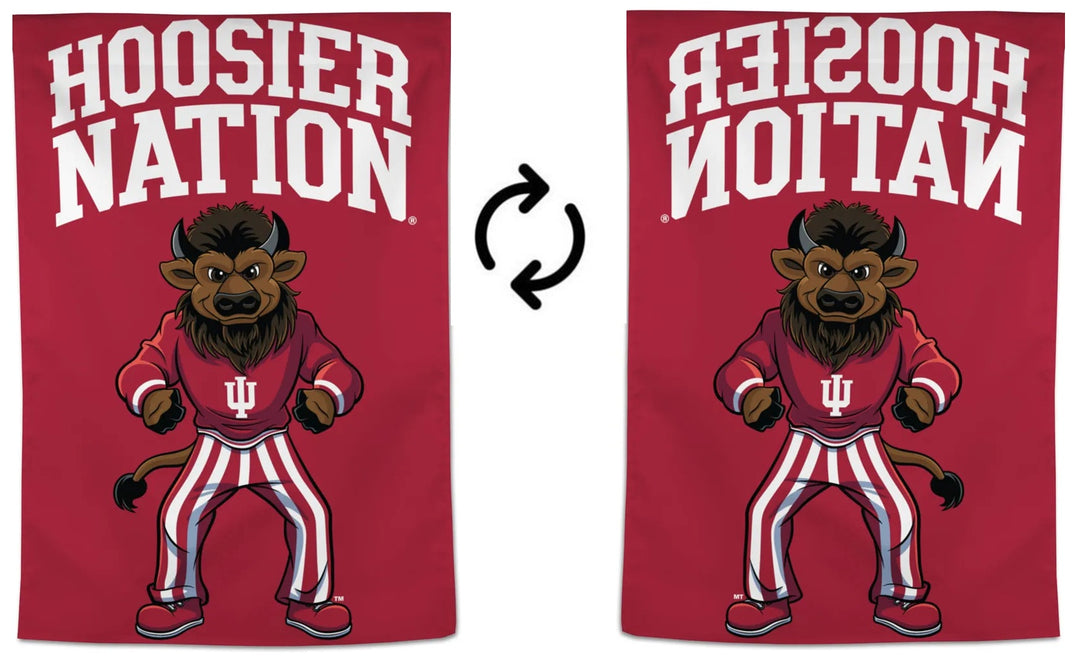Hoosier Nation Vertical Banner heartlandflags