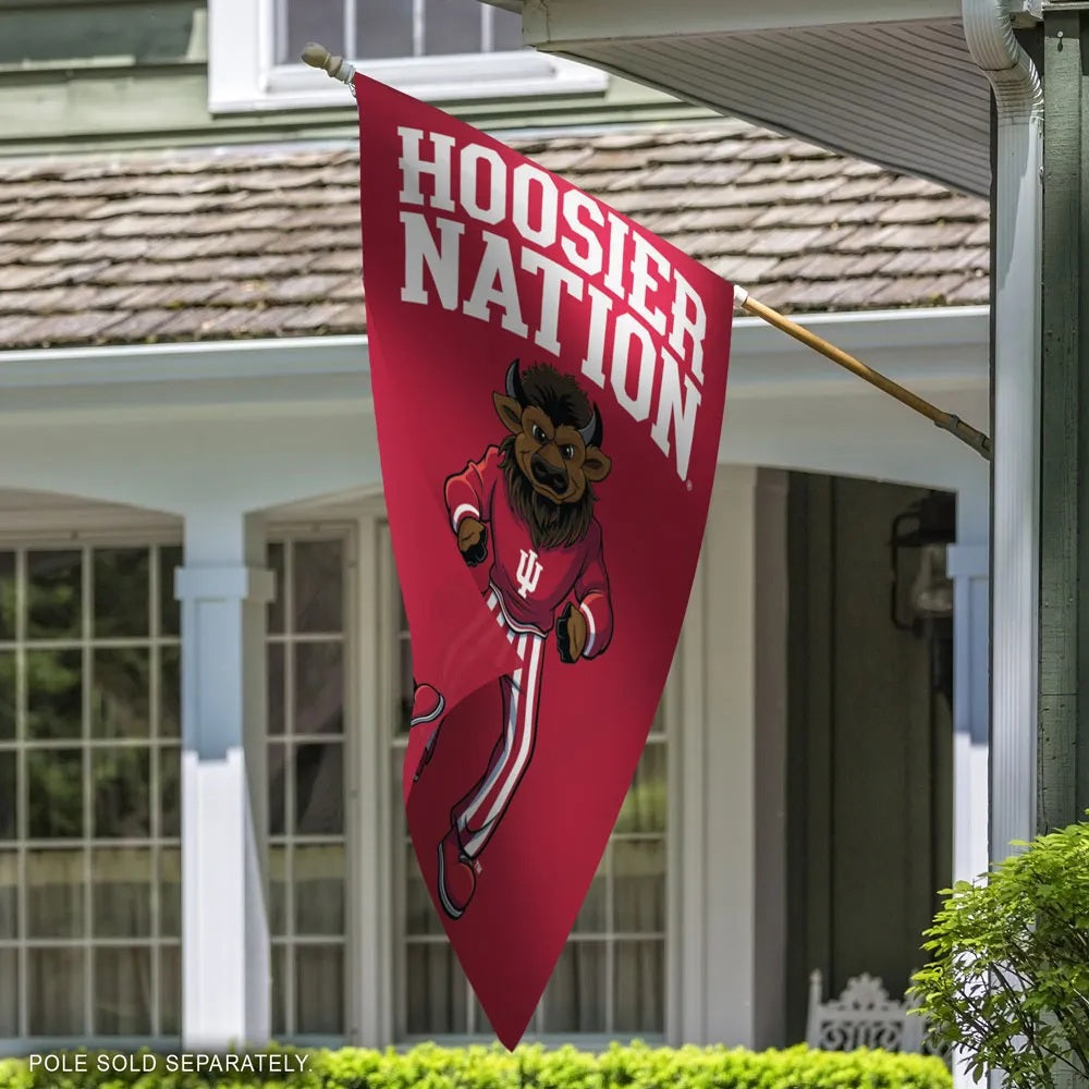 Hoosier Nation Vertical Banner heartlandflags