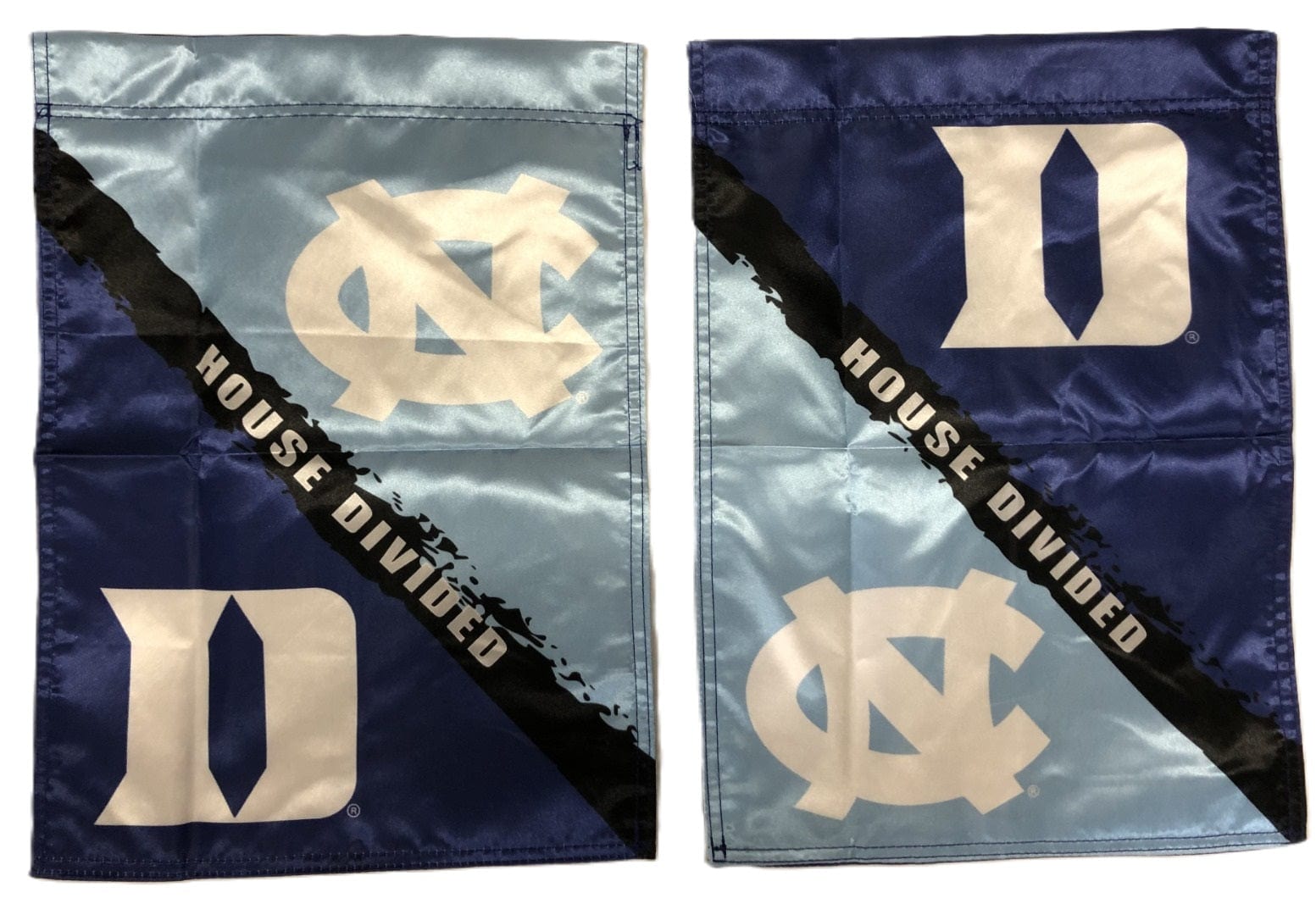 Duke - North Carolina 2 Sided House Divided Garden Flag