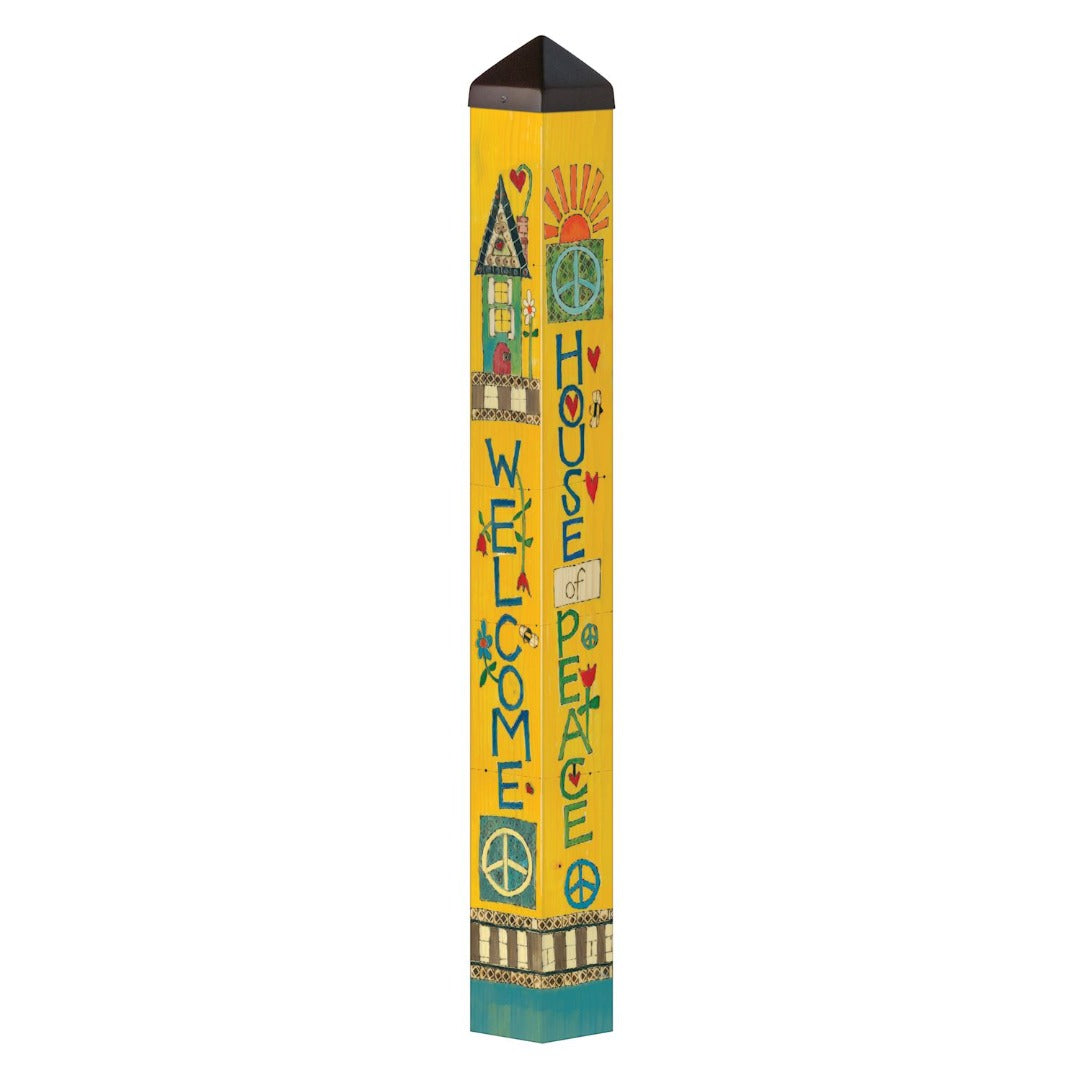 House Of Peace 40 Inch Art Pole heartlandflags