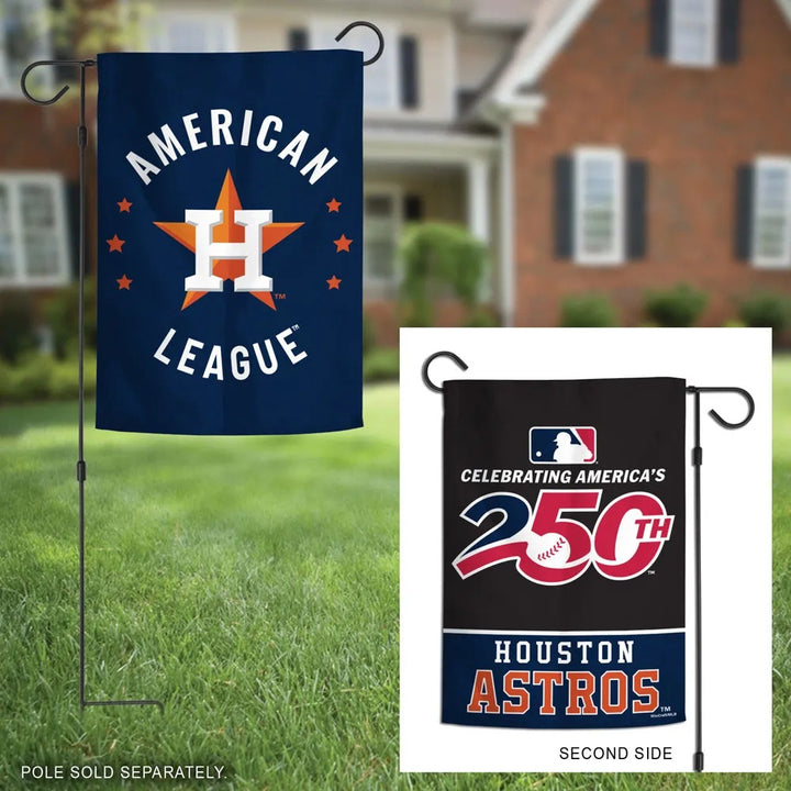 Houston Astros 2 Sided America 250 Garden Flag heartlandflags