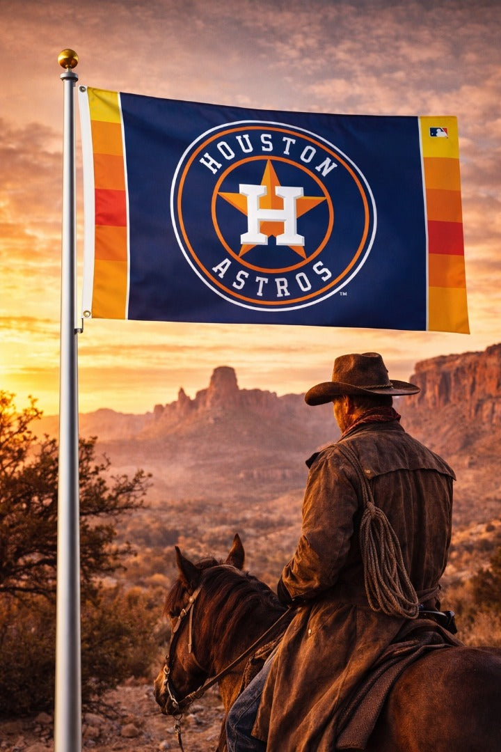 Houston Astros Flag 3x5 Logo heartlandflags