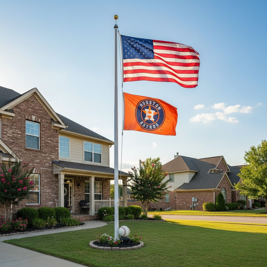 Houston Astros Flag 3x5 Orange 2 Sided heartlandflags
