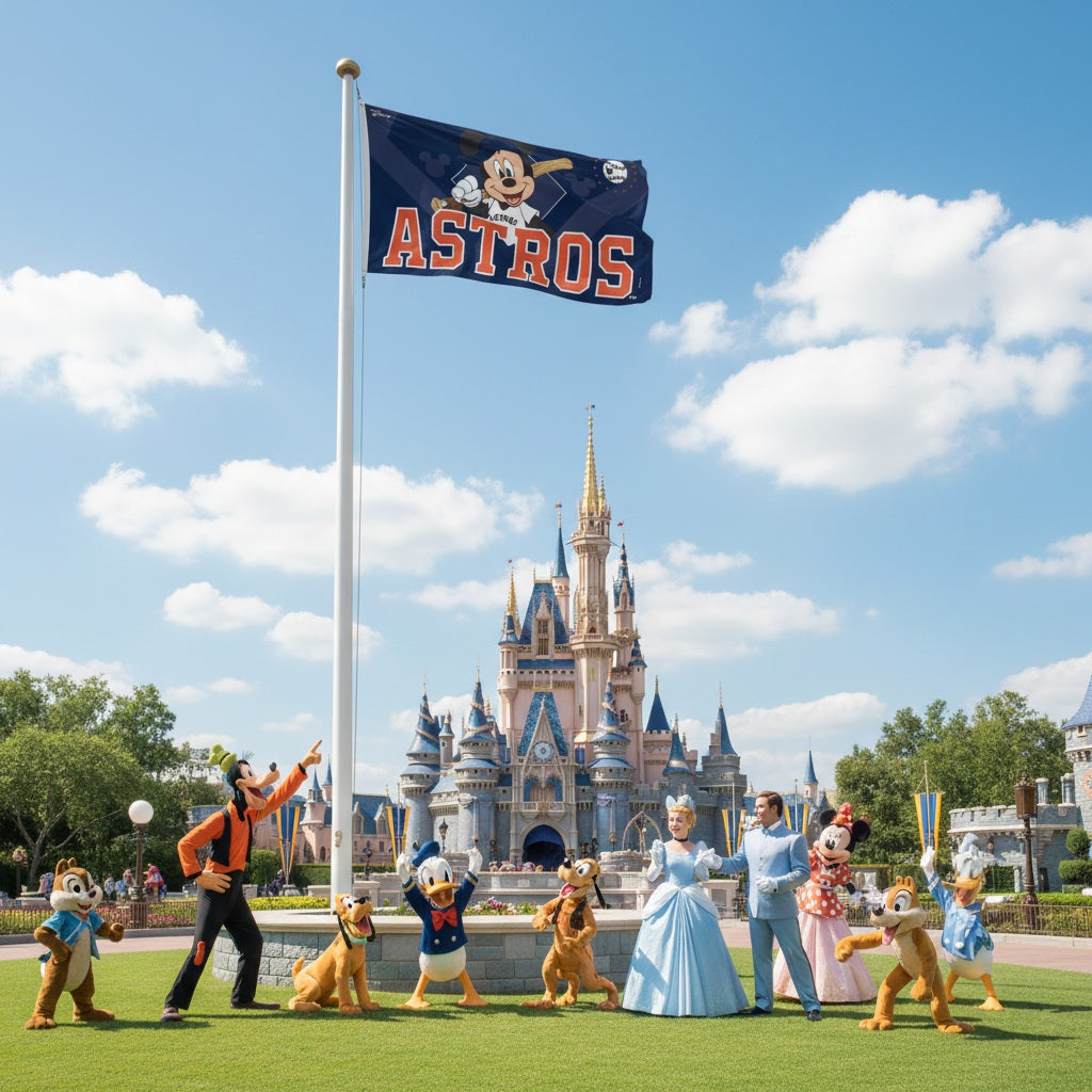 Houston Astros Mickey Mouse Flag 3x5 Disney heartlandflags