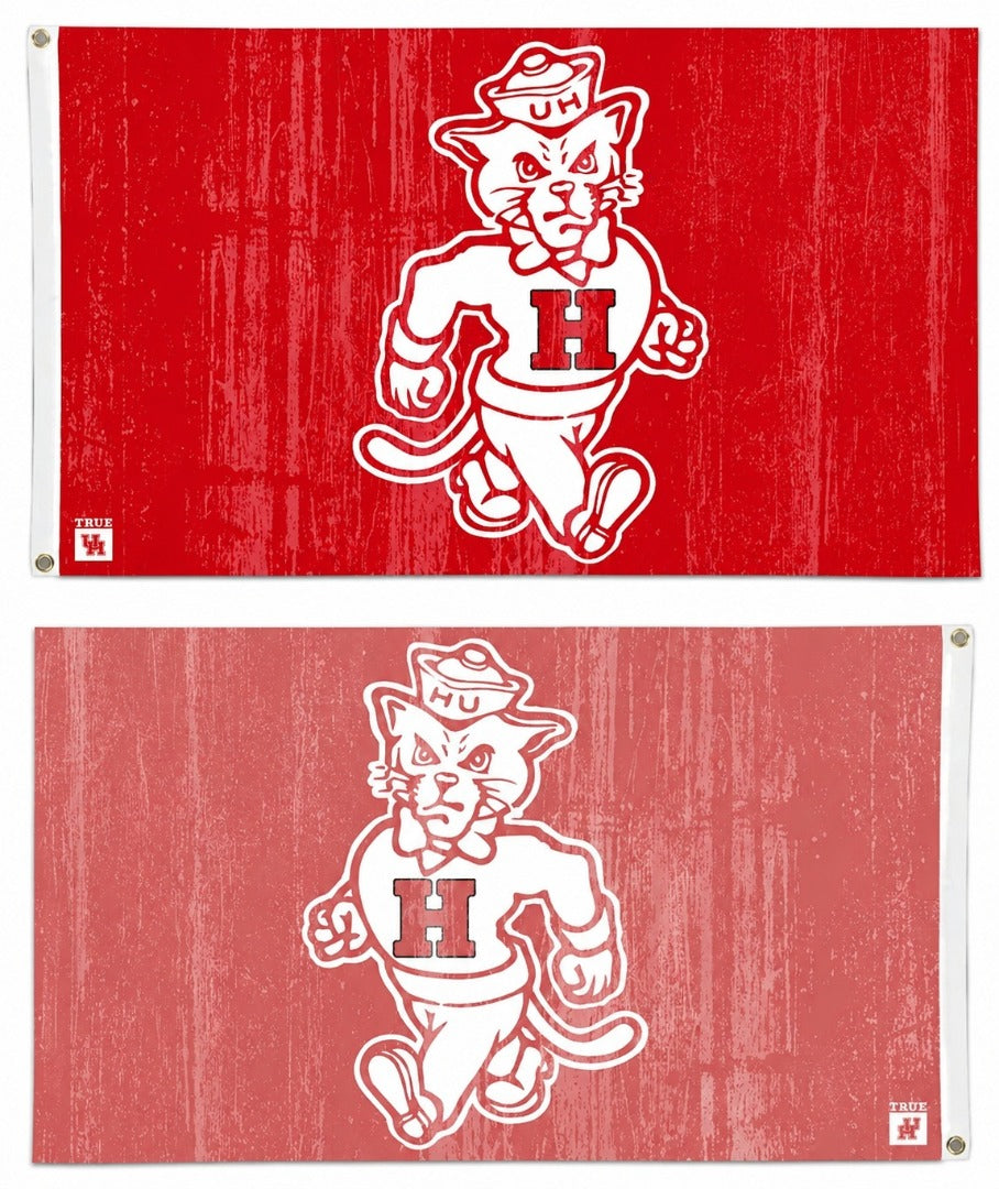 Houston Cougars Vintage Retro 3x5 Flag heartlandflags