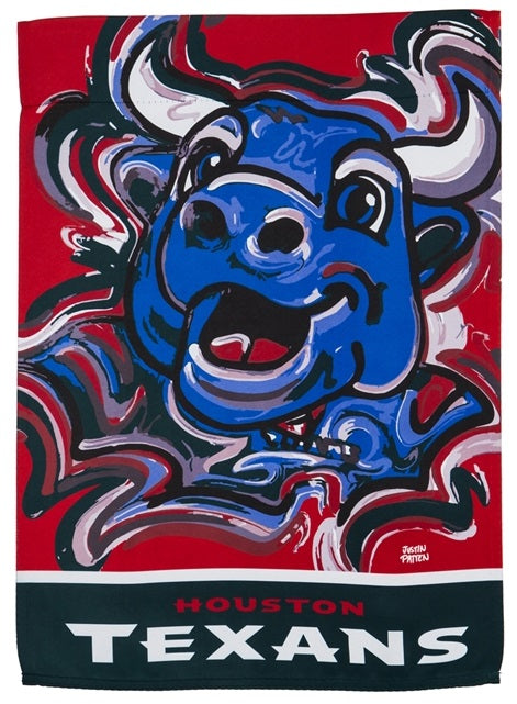 Houston Texans Justin Patten 2 Sided Garden Flag heartlandflags