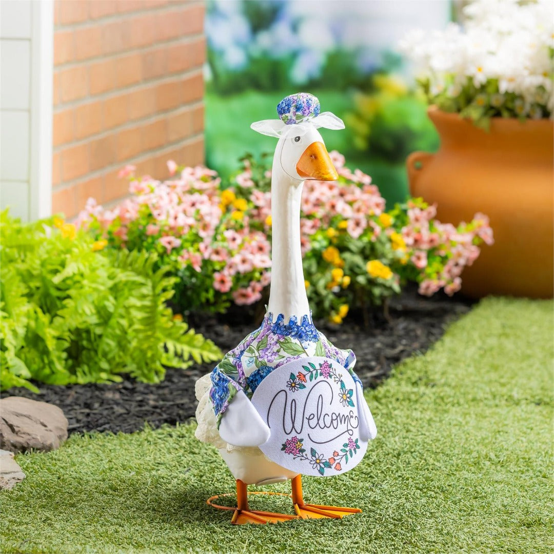 Hydrangea Happiness Porch Goose Outfit heartlandflags