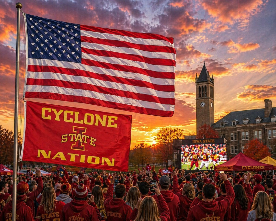 I State Cyclone Nation Flag 3x5 heartlandflags