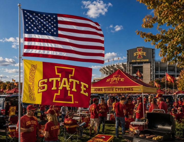 I State Cyclones 3x5 Flag 2 Sided heartlandflags