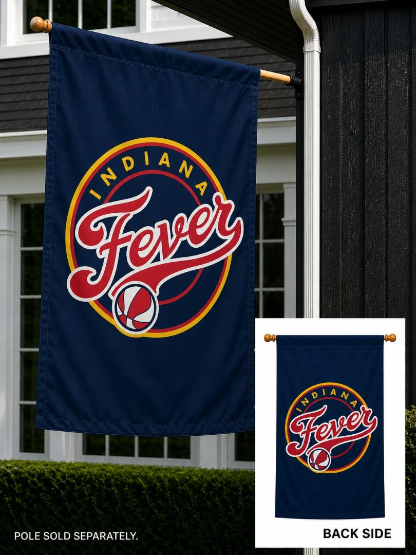 Indiana Fever 2 Sided Blue Banner heartlandflags