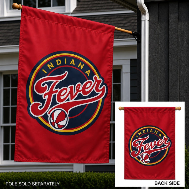 Indiana Fever 2 Sided Red Banner heartlandflags