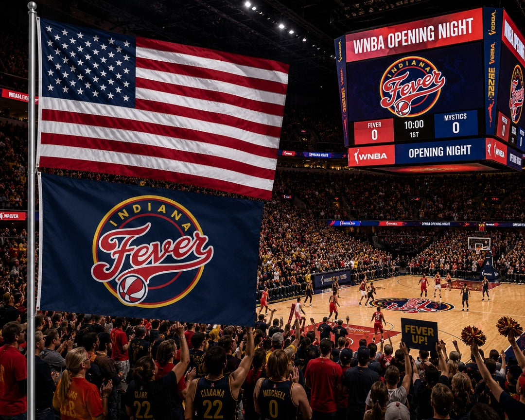 Indiana Fever 3x5 Blue Flag heartlandflags