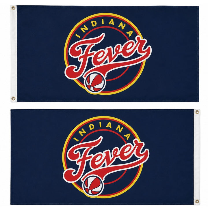 Indiana Fever Blue 2 Sided 3x5 Flag heartlandflags
