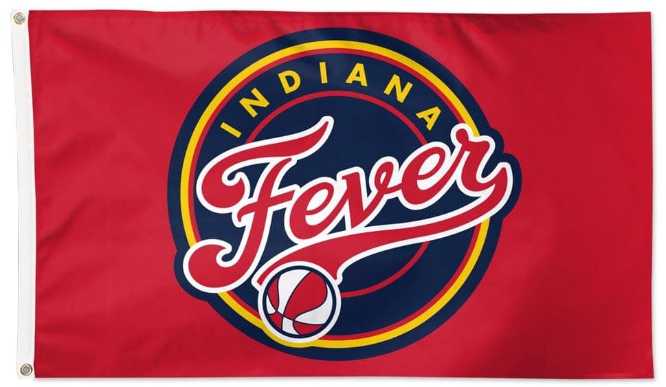 Indiana Fever Flag 3x5 Logo 2 Sided heartlandflags