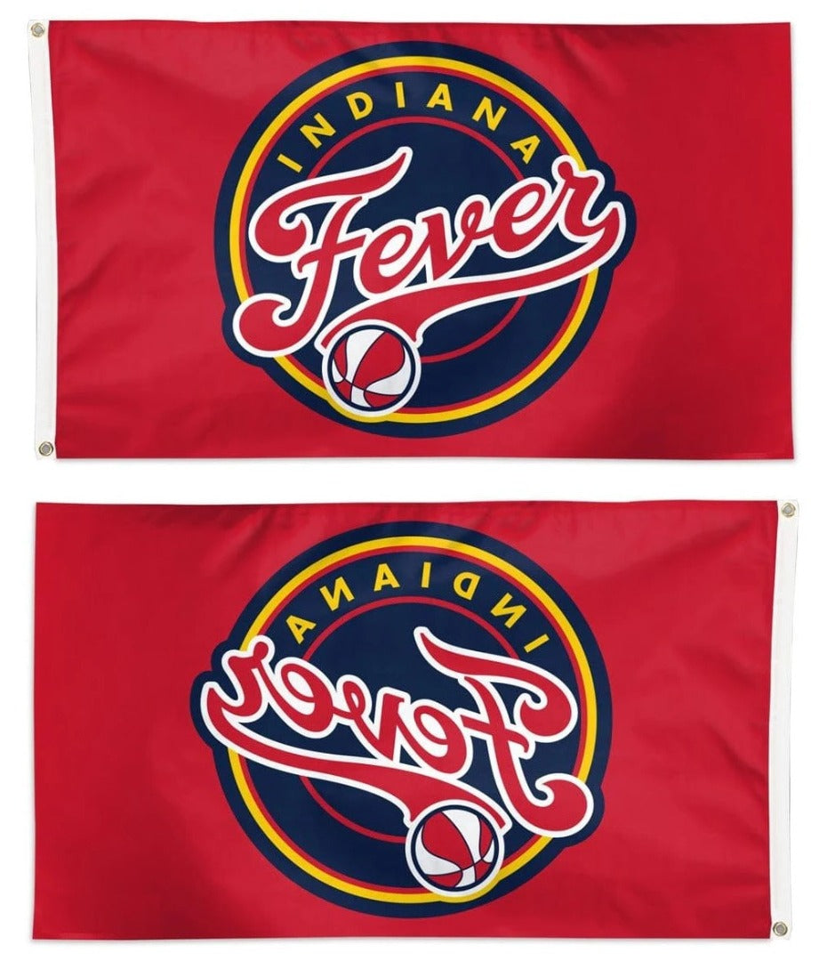 Indiana Fever Flag 3x5 Logo Red heartlandflags