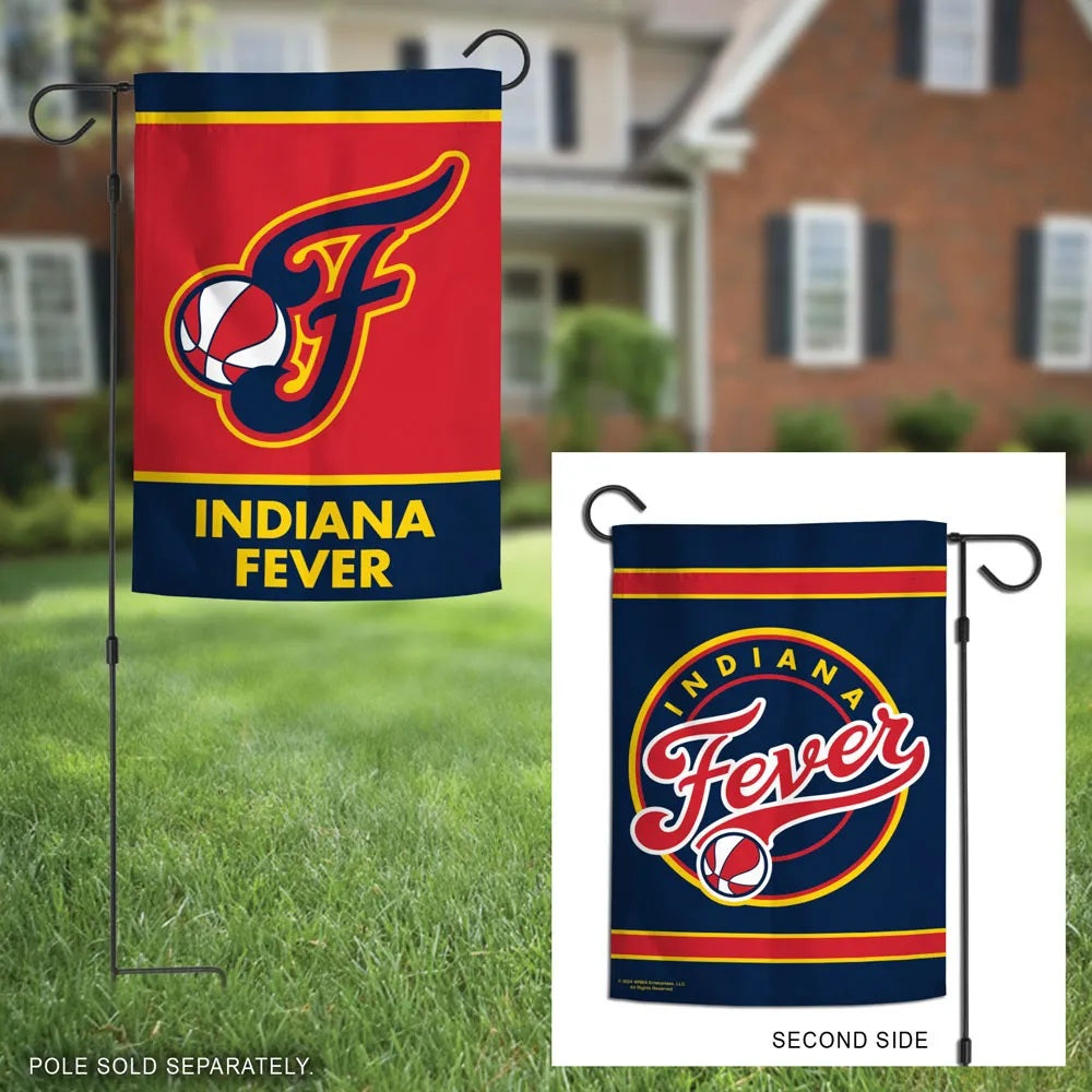 Indiana Fever Garden Flag 2 Sided Double Logo WNBA