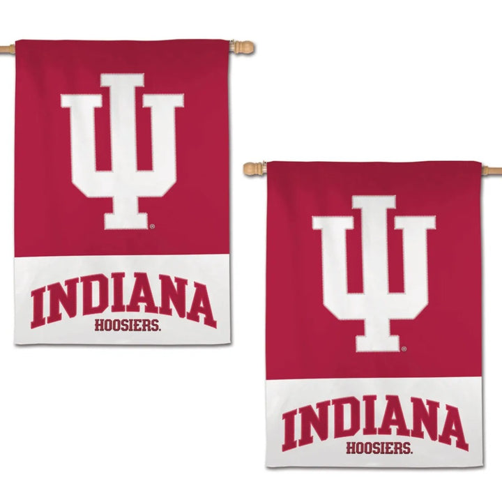 Indiana Hoosiers 2 Sided Embroidered Banner heartlandflags