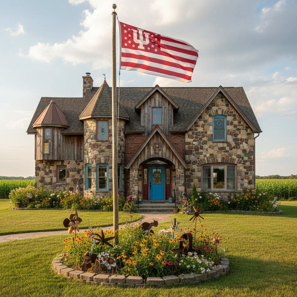 Indiana Hoosiers Flag 3x5 Americana Stars Stripes heartlandflags
