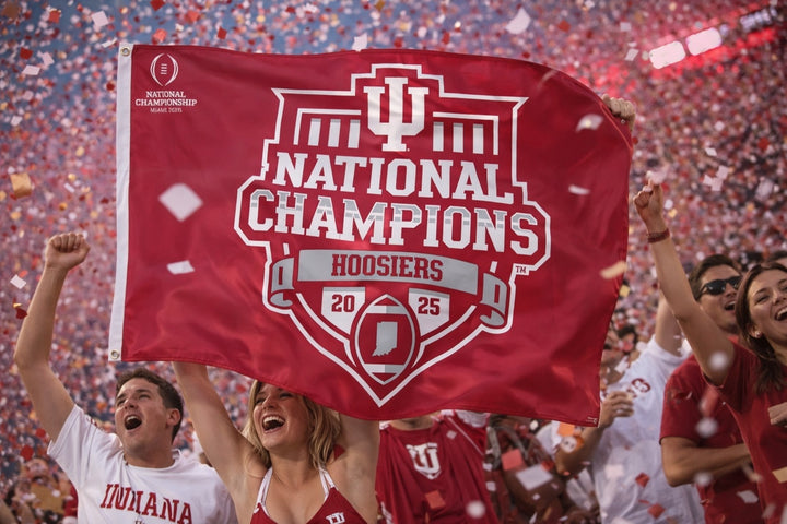 Indiana National Football Champions 3x5 Flag heartlandflags